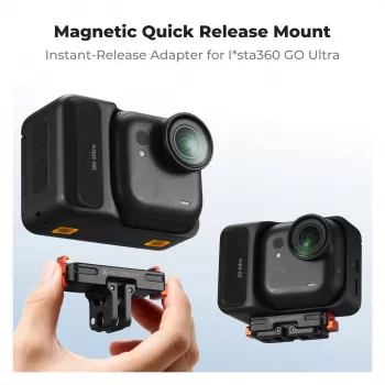 KF magnetno hitro sprostilno držalo za GoPro in 1/4 palca vijak, za Insta360 Go Ultra, črno