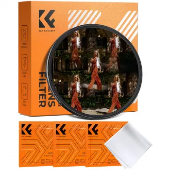 K&F Concept kaleidoskopski filter 5x peterokotna prizma 77mm, črn