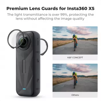 K&F Concept 2 kosa kaljenega zaščitnega stekla za zaslon za Insta360 X5 KF31.185