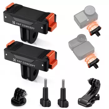 KF 2 paket magnetno hitro izmenljivo držalo za DJI Osmo Action 6 / Nano, GoPro in 1/4 palca (KF12.0029)