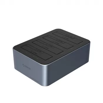 ORICO 6646C3-C 4 rež priklopna postaja za 2,5/3,5 inch SATA HDD/SSD s funkcijo kloniranja brez povezave - sivo