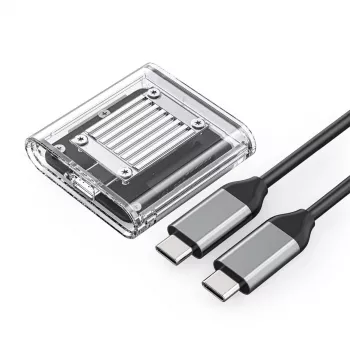 Orico TC20-M2-10G M.2 NVMe USB-C 3.2 ohišje za SSD – prozorno