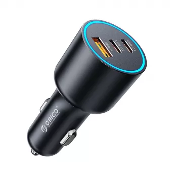 ORICO HyperDrive 165W polnilnik za avto USB-A + 2x USB-C, črn