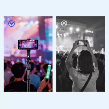 ORICO SPM175 stojalo za selfie s palico in daljinskim upravljalnikom Bluetooth 5.2, univerzalni navoj 1/4 inch, vrtenje 360°, največja dolžina 70 cm, črno