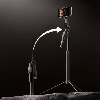 ORICO SPM170 stojalo za selfie s palico in daljinskim upravljalnikom Bluetooth, univerzalni navoj 1/4 inch, 6-delni izvlek do 72 cm, črno