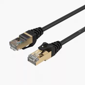 ORICO PUG-C7 CAT7 Ethernet kabel 10Gbps RJ45 okrogel LAN 10m črn