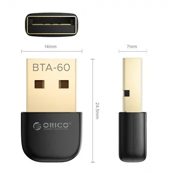 ORICO BTA-60 Bluetooth 6.0 USB adapter, črn