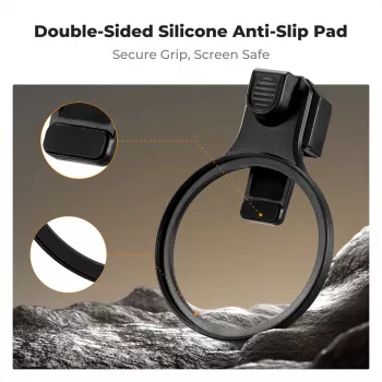 K&F Concept sponka za filtre za pametni telefon 67mm, črna