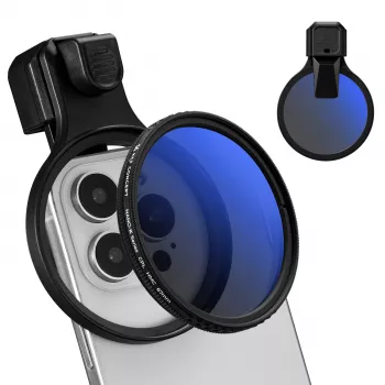 K&F Concept 67mm krožni polarizacijski filter CPL s sponko za pametni telefon - KF15.0027