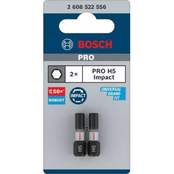 Bosch Professional Impact Control Hex Impact nastavek H5 2-delni komplet (2608522556)