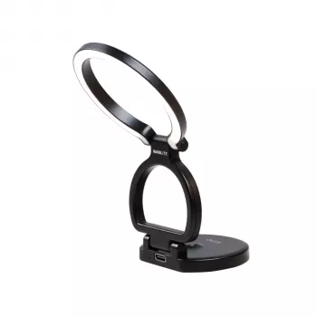 NANLITE Lumo Polar Black obročna luč