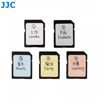 JJC 120x nalepke za pomnilniške kartice SD MicroSD CF XQD