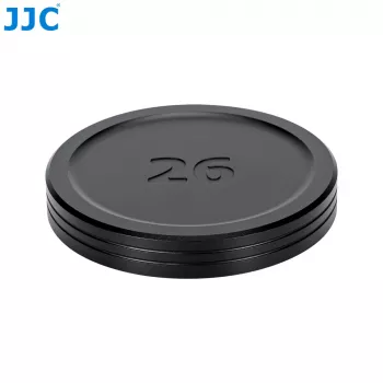 JJC LC-SR26 sprednji pokrov objektiva za Panasonic Lumix S 26mm f/8 (S-R26) - črn