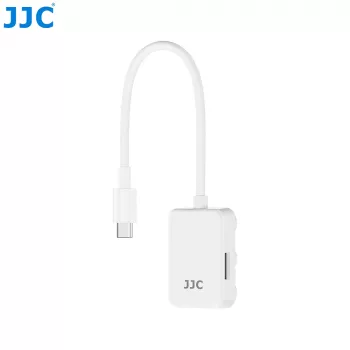 JJC PDB-UC bralnik kartic micro SD USB-C z 2x priključkoma USB-C, Space Gray