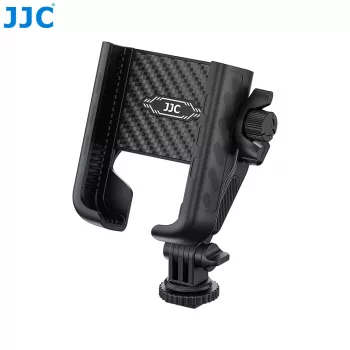 JJC PM-CS1 adapter z 1/4-palčnim navojem za telefon, pametni telefon, GoPro, standardno ISO vročo čevelj, črn