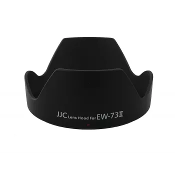 JJC senčilo objektiva za Canon EW-73II, cvetna oblika, črno, visoko odporna ABS plastika