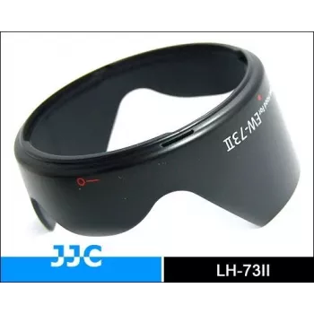 JJC senčilo objektiva za Canon EW-73II, cvetna oblika, črno, visoko odporna ABS plastika