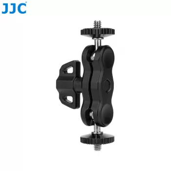 JJC MFC-B gibljiva roka z gosjim vratom in objemko za monitor osvetlitev, 2x vijak 1/4 palca, črna