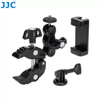 JJC komplet za pritrditev z gibljivo roko z objemko, držalom za telefon in GoPro adapterjem - MFC-K1