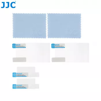 JJC 2x zaščitna folija za LCD zaslon + zaščitna folija za zgornji LCD za Canon 6D Mark II