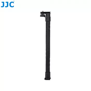 JJC upogljiv podaljšek z gibljivim vratom z navojem 1/4 inch in stopalom za hladno čevelj, črn
