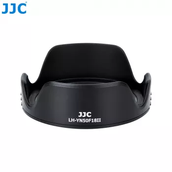 JJC LH-YN50F18II tulipan senčilo za objektiv za Yongnuo YN 50mm f/1.8 II - črno