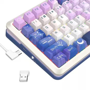 Redragon Flekact Pro K708AK-RGB-PRO mehanska igralna tipkovnica, polna velikost, RGB osvetlitev ozadja, modra stikala