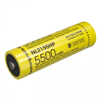 Nitecore NL2155HP 21700 Li-ion baterija 5500mAh 3,6V Button Top zaščitena