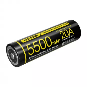 Nitecore 21700 Li-ion baterija 5500mAh 20A 3,6V Button Top