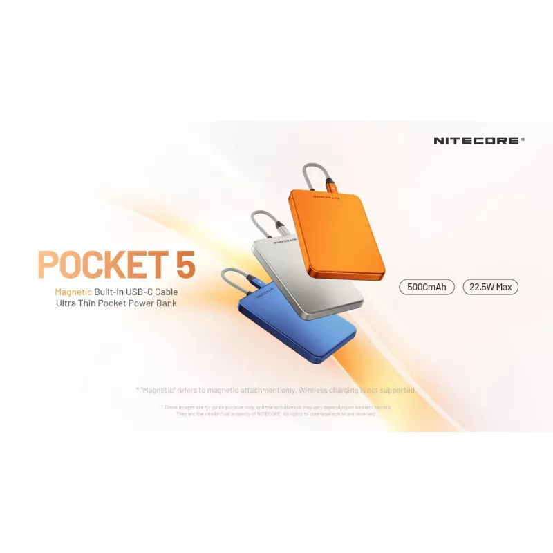 Nitecore Powerbank POCKET 5 modra