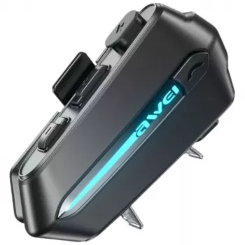 AWEI VS-1 V5.4 slušalke za čelado Bluetooth črne