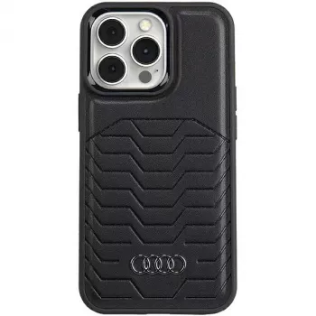 Audi trdi ovitek MagSafe iz umetnega usnja za iPhone 13 Pro / 13 6,1 inch črn