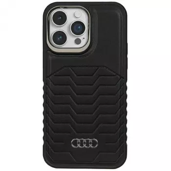 Audi trdi ovitek MagSafe iz umetnega usnja za Apple iPhone 14 Pro Max 6,7 inch črn