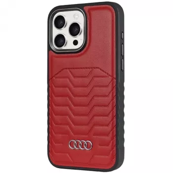 Audi umetno usnje MagSafe iPhone 15 Pro Max 6,7 rdeč ovitek AU-TPUPCMIP15PM-GT/D3-RD