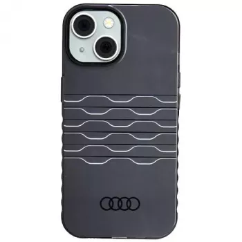 Audi IML MagSafe ovitek za iPhone 15 / 14 / 13 6,1 črn AU-IMLMIP15-A6/D3-BK