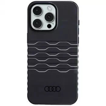 Audi IML MagSafe ovitek za iPhone 15 Pro Max 6,7 inch črn