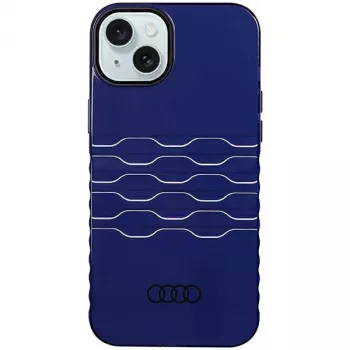 Audi IML MagSafe ovitek za iPhone 15 Plus / 14 Plus 6,7 mornarsko moder