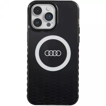Audi IML Big Logo MagSafe ovitek za iPhone 14 Pro Max 6,7 inch črn