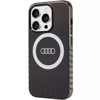 Audi IML Big Logo MagSafe ovitek za iPhone 15 Pro 6,1 inch črn