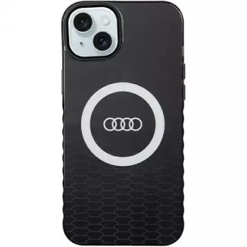 Audi IML Big Logo MagSafe ovitek za iPhone 15 Plus / 14 Plus 6,7 inch črn