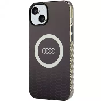 Audi IML Big Logo MagSafe ovitek za iPhone 15 Plus / 14 Plus 6,7 inch črn