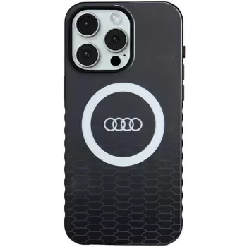 Audi IML Big Logo MagSafe ovitek za iPhone 15 Pro Max 6,7 inch črn