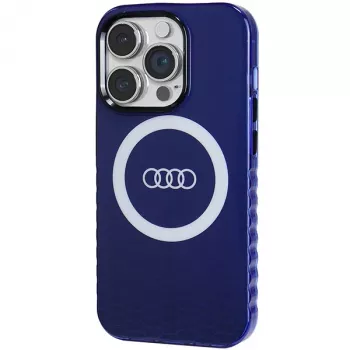 Audi IML Big Logo MagSafe ovitek za iPhone 14 Pro 6,1 mornarsko moder AU-IMLMIP14P-Q5/D2-BE