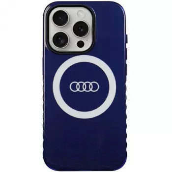 Audi IML Big Logo MagSafe ovitek za iPhone 15 Pro 6,1 mornarsko moder