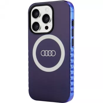 Audi IML Big Logo MagSafe ovitek za iPhone 15 Pro 6,1 mornarsko moder