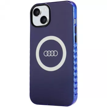 Audi IML Big Logo MagSafe ovitek za iPhone 15 Plus / 14 Plus 6,7 mornarsko moder