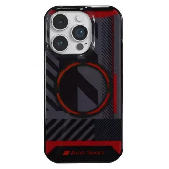 Audi IML Sport MagSafe ovitek za iPhone 14 Pro Max 6,7 inch črna trda školjka