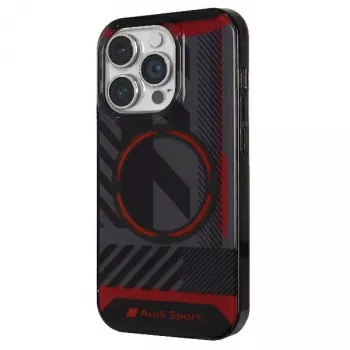 Audi IML Sport MagSafe ovitek za iPhone 14 Pro Max 6,7 inch črna trda školjka