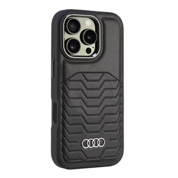 Audi umetno usnje MagSafe iPhone 16 Pro 6,3 črna trda školjka