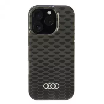 Audi IML Stitching Pattern MagSafe trda školjka za Apple iPhone 16 Pro 6,3 inch črna